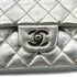 CHANEL VINTAGE MATELASSE CHAIN SHOULDER BAG SILVER LEATHER 90307026 - PURPOSE