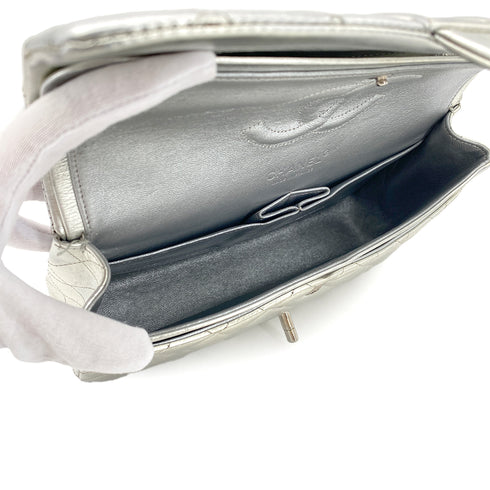 CHANEL VINTAGE MATELASSE CHAIN SHOULDER BAG SILVER LEATHER 90307026 - PURPOSE