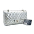 CHANEL VINTAGE MATELASSE CHAIN SHOULDER BAG SILVER LEATHER 90307026 - PURPOSE