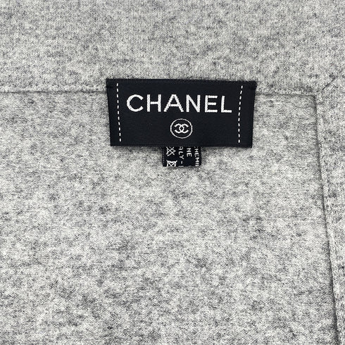 CHANEL COCOMARK BLANKET EYE MASK SET GRAY CASHMERE WOOL 90307029 - PURPOSE
