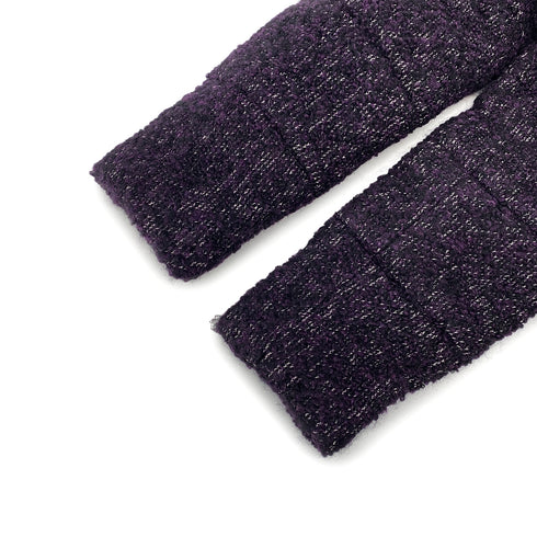 CHANEL KNIT JACKET COAT PURPLE ALPACA 38 P49 RTW 90307032 - PURPOSE
