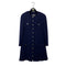 CHANEL VINTAGE COCO BUTTON LONG COAT NAVY WOOL 38 94A RTW 90307036 - PURPOSE