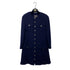 CHANEL VINTAGE COCO BUTTON LONG COAT NAVY WOOL 38 94A RTW 90307036 - PURPOSE