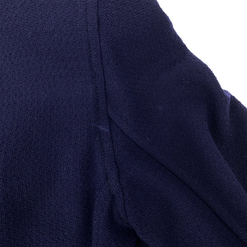 CHANEL VINTAGE COCO BUTTON LONG COAT NAVY WOOL 38 94A RTW 90307036 - PURPOSE