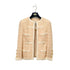 CHANEL VINTAGE COCO BUTTON JACKET SKIRT SET BEIGE TWEED 38 95C RTW 90307037 - PURPOSE