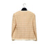 CHANEL VINTAGE COCO BUTTON JACKET SKIRT SET BEIGE TWEED 38 95C RTW 90307037 - PURPOSE