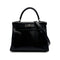 HERMES KELLY 28 RETOURNE BLACK BOXCALF HAND SHOULDER BAG □G PHW 90307205 - PURPOSE