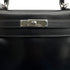 HERMES KELLY 28 RETOURNE BLACK BOXCALF HAND SHOULDER BAG □G PHW 90307205 - PURPOSE