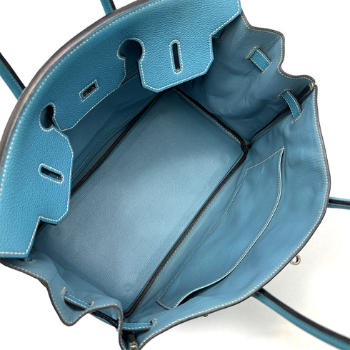 HERMES BIRKIN 35 BLUE JEAN TOGO HAND BAG □I PHW 90307206 - PURPOSE