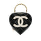 CHANEL VINTAGE MATELASSE HEART VANITY HAND BAG BLACK WHITE ENAMEL 90307208 - PURPOSE
