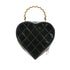 CHANEL VINTAGE MATELASSE HEART VANITY HAND BAG BLACK WHITE ENAMEL 90307208 - PURPOSE