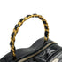 CHANEL VINTAGE MATELASSE HEART VANITY HAND BAG BLACK WHITE ENAMEL 90307208 - PURPOSE