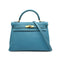 HERMES KELLY 32 RETOURNE BLUE JEAN TOGO HAND SHOULDER BAG □G GHW 90307209 - PURPOSE