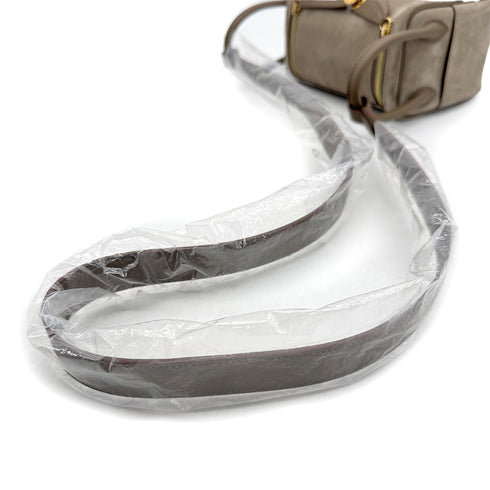 HERMES LINDY MINI 20 ETOUPE GRIS CAILLOU VEAU SWIFT GRIZZLY SHOULDER BAG W GHW 90307211