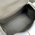 HERMES LINDY MINI 20 ETOUPE GRIS CAILLOU VEAU SWIFT GRIZZLY SHOULDER BAG W GHW 90307211