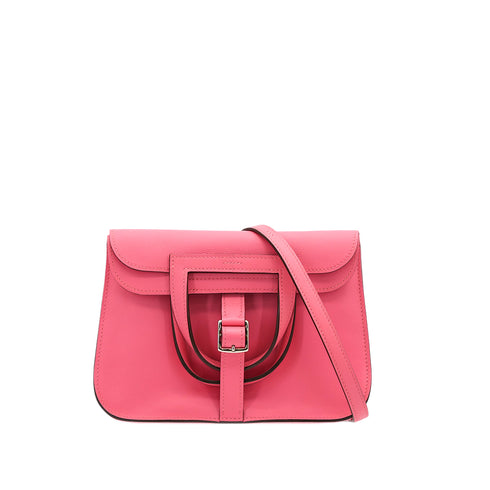 HERMES HALZAN MINI ROSE AZALEE VEAU SWIFT 5WAY HAND SHOULDER BAG A PHW 90307212