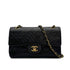 CHANEL VINTAGE CLASSIC FLAP SMALL CHAIN SHOULDER BAG BLACK LAMB SKIN 90307213 - PURPOSE