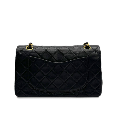 CHANEL VINTAGE CLASSIC FLAP SMALL CHAIN SHOULDER BAG BLACK LAMB SKIN 90307213 - PURPOSE