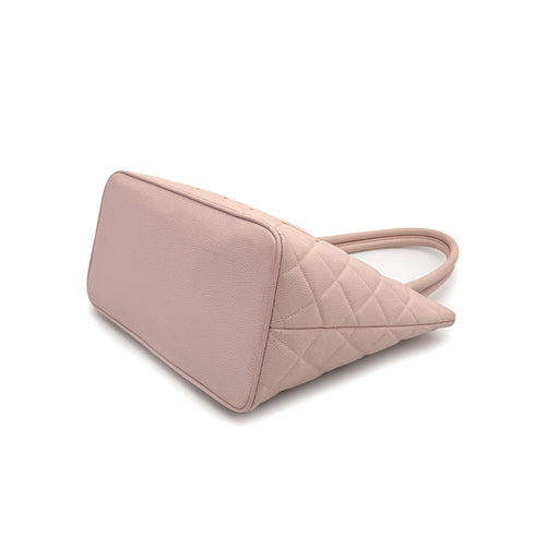 CHANEL VINTAGE MEDALLION TOTE BAG PINK CAVIAR SKIN 90307215 - PURPOSE