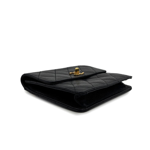 CHANEL VINTAGE MATELASSE CHAIN SHOULDER BAG BLACK CAVIAR SKIN 90307216 - PURPOSE