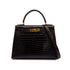 HERMES KELLY 28 SELLIER COCAON CROCODILE POROSUS HAND SHOULDER BAG 〇Y GHW 90307219 - PURPOSE