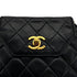 CHANEL VINTAGE MATELASSE OCTAGON CHAIN SHOULDER BAG BLACK LAMB SKIN 90307220 - PURPOSE