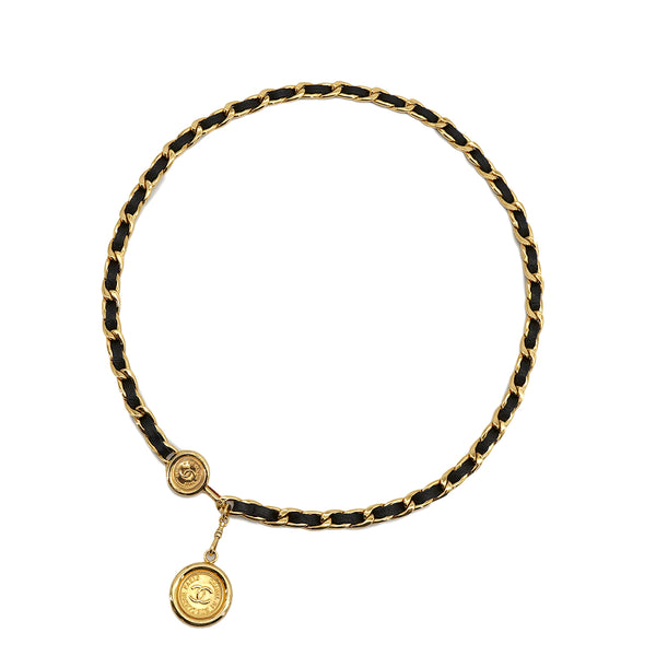 CHANEL VINTAGE CHAIN BELT LEATHER COCOMARK ACCESSORY 90307357 - PURPOSE
