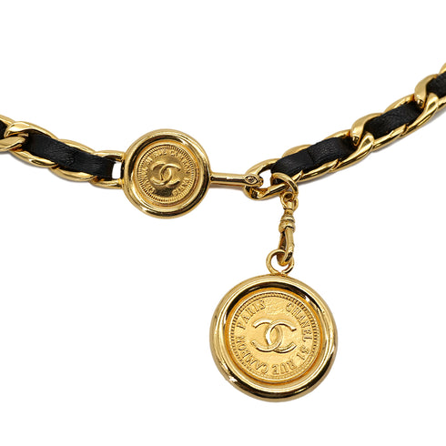 CHANEL VINTAGE CHAIN BELT LEATHER COCOMARK ACCESSORY 90307357 - PURPOSE