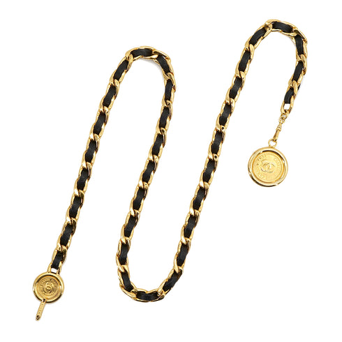 CHANEL VINTAGE CHAIN BELT LEATHER COCOMARK ACCESSORY 90307357 - PURPOSE