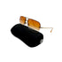 CHANEL VINTAGE COCOMARK TEARDROP SUNGLASSES PILOT SHAPE ORANGE EYEWEAR 90307358 - PURPOSE