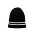CHANEL KNIT HAT LOGO BLACK WHITE CASHMERE RTW 90307366