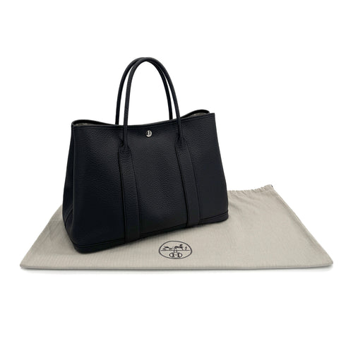 HERMES GARDEN PARTY PM STEEPLE CADRIDGE PLOMB VEAU NEGONDA TOTE BAG T 90307369 - PURPOSE