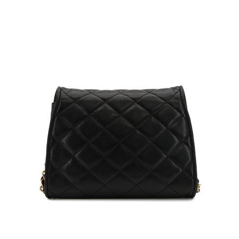 CHANEL VINTAGE PARIS LIMITED EDITION MATELASSE CHAIN SHOULDER BAG BLACK LAMB SKIN 90307372 - PURPOSE