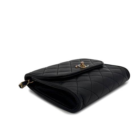CHANEL VINTAGE PARIS LIMITED EDITION MATELASSE CHAIN SHOULDER BAG BLACK LAMB SKIN 90307372 - PURPOSE