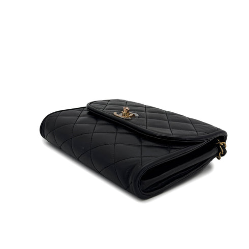 CHANEL VINTAGE PARIS LIMITED EDITION MATELASSE CHAIN SHOULDER BAG BLACK LAMB SKIN 90307372 - PURPOSE