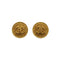 CHANEL VINTAGE EARRINGS ROUND COCOMARK GOLD ACCESSORY 94A 90307379 - PURPOSE
