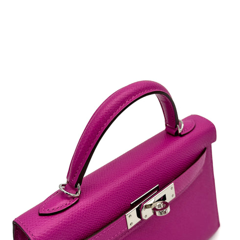 HERMES MINI KELLY 2 SELLIER MAGNOLIA VEAU EPSOM HAND SHOULDER BAG C PALLADIUM HARDWARE 90307382 - PURPOSE