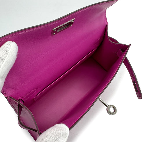 HERMES MINI KELLY 2 SELLIER MAGNOLIA VEAU EPSOM HAND SHOULDER BAG C PALLADIUM HARDWARE 90307382 - PURPOSE