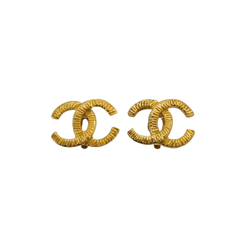 CHANEL VINTAGE EARRINGS COCOMARK GOLD ACCESSORY 90307383 - PURPOSE