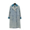 CHANEL COCO BUTTON DENIM TRENCH COAT BLUE GREEN TWEED 38 P72 RTW 90307386 - PURPOSE