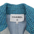 CHANEL COCO BUTTON DENIM TRENCH COAT BLUE GREEN TWEED 38 P72 RTW 90307386 - PURPOSE