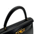 HERMES KELLY 28 SELLIER BLACK BOXCALF HAND SHOULDER BAG 〇Z 90307818 - PURPOSE