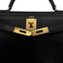 HERMES KELLY 28 SELLIER BLACK BOXCALF HAND SHOULDER BAG 〇Z 90307818 - PURPOSE