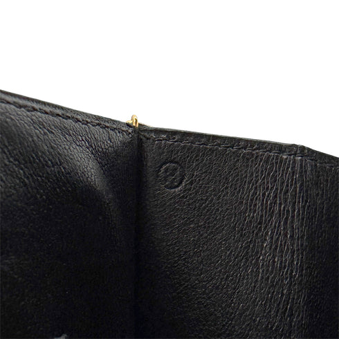 HERMES LYDIE BLACK CLUTCH SHOULDER BAG BOXCALF 〇H GOLD HARDWARE 90307822 - PURPOSE