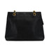 CHANEL VINTAGE TURN LOCK CHAIN TOTE BAG BLACK CAVIAR SKIN 90307825