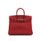HERMES BIRKIN 25 ROUGE GARANCE TOGO HAND BAG □I PALLADIUM HARDWARE 90307832