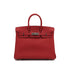 HERMES BIRKIN 25 ROUGE GARANCE TOGO HAND BAG □I PALLADIUM HARDWARE 90307832