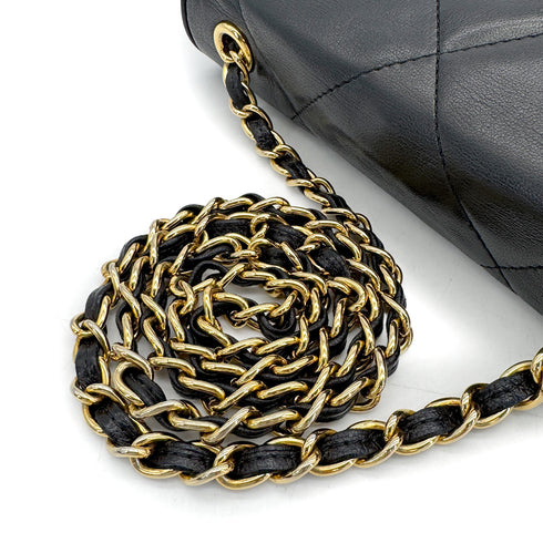 CHANEL VINTAGE COCOMARK MATELASSE CHAIN SHOULDER BAG BLACK LAMB SKIN 90307863 - PURPOSE