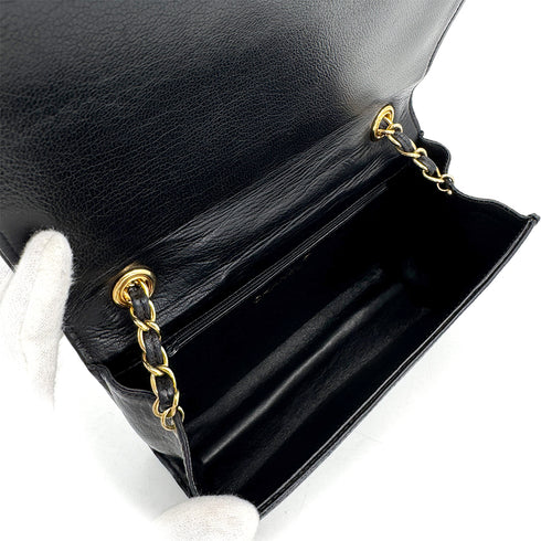 CHANEL VINTAGE COCOMARK MATELASSE CHAIN SHOULDER BAG BLACK LAMB SKIN 90307863 - PURPOSE