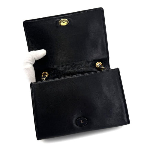 CHANEL VINTAGE COCOMARK MATELASSE CHAIN SHOULDER BAG BLACK LAMB SKIN 90307863 - PURPOSE